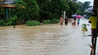 Banjir Mulai Melanda kabupaten Pandeglang, Tiga Kecamatan Terendam