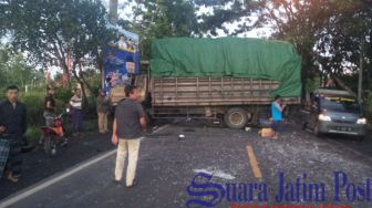 Truk Tabrakan di Kabupaten Jember, Dua Sopir Tewas di TKP