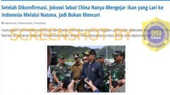 CEK FAKTA: Jokowi Bilang China Cuma Kejar Ikan yang Lari ke Natuna?