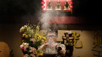 Begini Suasana Vihara Dharma Bhakti Jelang Imlek