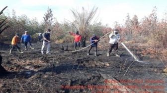 Kebakaran Lahan di Talang Muandau Berhasil Dipadamkan