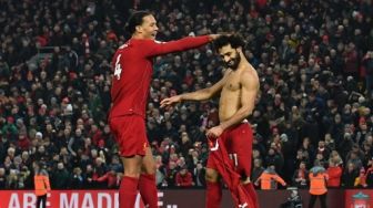 Viral Selebrasi Mohamed Salah Lepas Jersey, Penampakannya Jadi Sorotan