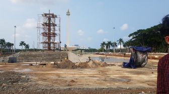 Selatan Monas Gundul, DPRD: Pohon Bukan Dipindahkan Malah Ditebang