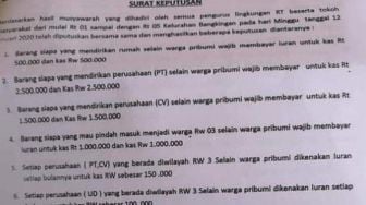 Viral Aturan RT Surabaya Rasis, Nonpribumi Wajib Bayar Iuran 2 Kali Lipat