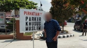 Viral Tempat Parkir Khusus Muslim di Sumut, Warganet Heboh