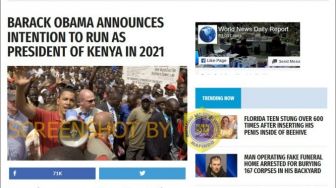 CEK FAKTA: Benarkah Obama Mencalonkan Diri Jadi Presiden Kenya 2021?