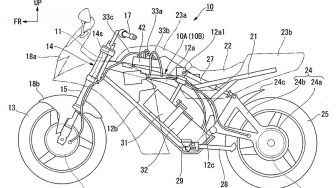 Terkuak! Gambar Paten Motor Listrik Honda Bergaya Roadster