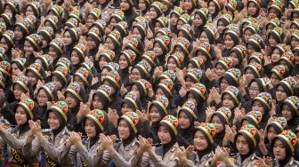 Kemeriahan Festival Garapan Massal 1001 Penari di Solo