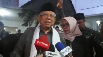 Ma'ruf Amin Melayat Gus Sholah: Beliau Tokoh Agama Sekaligus Demokrasi