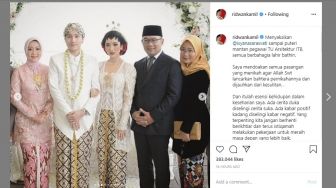Ekspresi Ridwan Kamil di Pernikahan Isyana Jadi Sorotan Warganet