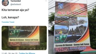 Viral Slogan Sleman "Semua Jadi Teman", Pemkab Ungkap Baliho Asalnya