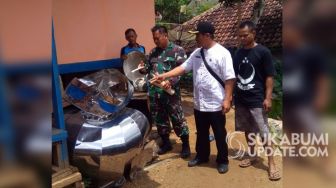 Masjid Jami Nurul Iman Waluran Sukabumi Tersambar Petir