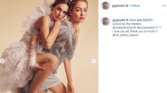 Gigi Hadid dan Kendall Jenner Jadi Wajah Kampanye Terbaru Burberry