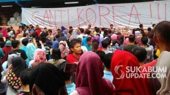 UMK Naik Tunjangan Dihapus, Buruh di Cicurug Sukabumi Tuntut Ganti Korea