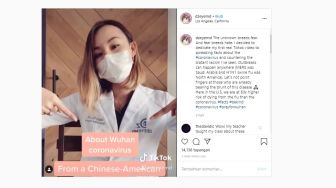 Video Dagny Zhu Viral, Perempuan Dokter Edukasi Virus Corona Pakai TikTok