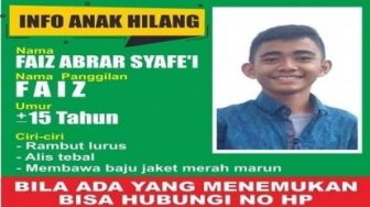 Sempat Dilaporkan Hilang, Ternyata Faiz Berada di Pariaman