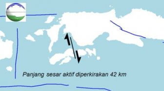 BMKG Duga Ada Sesar Aktif Baru Sepanjang 42 Km di Ambon