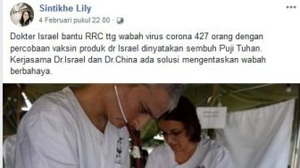 CEK FAKTA: Dokter Israel Berhasil Sembuhkan 427 Pasien Virus Corona China?