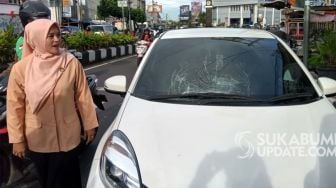 Lady Gaga Joget Lalu Ngamuk di Sukabumi, Kaca Mobil Hancur