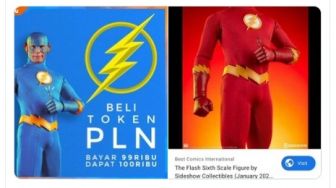 Situs Jual Beli yang Kerja Sama dengan PLN Diduga Jiplak Desain The Flash