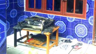 Televisi Meledak, Rumah Penjual Jamu Keliling Nyaris Ludes Terbakar