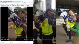 Viral Polantas Gendong Penumpang Busway Kena Serangan Jantung ke UGD