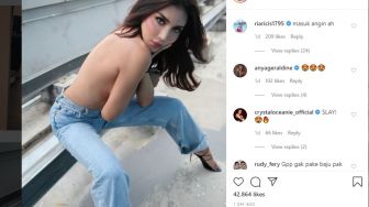 Netizen Heboh Millen Cyrus Unggah Foto Toples, Ria Ricis Ikut Komentar