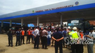 Sidak di Terminal Palabuhanratu Sukabumi, Satu Sopir Bus Tak Punya SIM