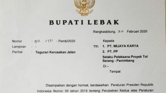 Proyek Tol Serang-Panimbang Rusak Warga, Bupati Iti Surati PT Wika