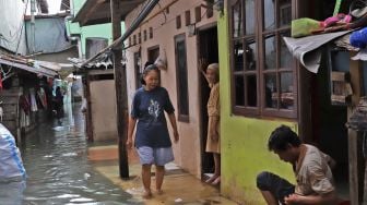 Selasa Pagi, Banjir Genangi Perumahan di Pasar Baru Jakarta Pusat