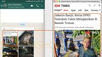 CEK FAKTA: Benarkah Ketua DPRD DKI Temukan Saluran Air Sengaja Disumbat?