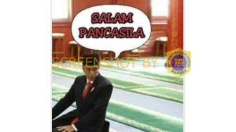 CEK FAKTA: Jokowi Ucapkan Salam Pancasila saat Salat?