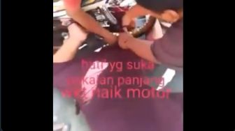 Pakaiannya Terlilit Roda Motor, Emak-Emak Terjungkal Cium Aspal