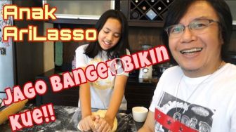 Masih SD, Tangan Alessa Lasso Luwes Banget Bikin Kue untuk Ari Lasso