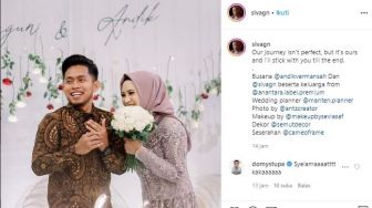 Setelah 3 Tahun Pacaran, Andik Vermansah dan Silvia Anggun Resmi Tunangan