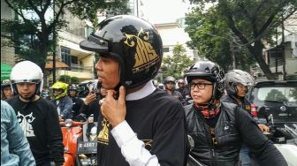 UAS Konvoi Naik Vespa, Disambut Takbir saat Tiba di Masjid Cut Nyak Dien