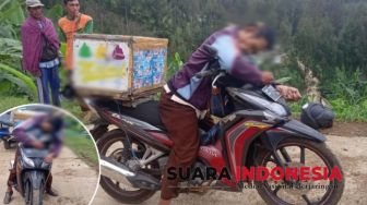 Sakit Tetap Dagang Demi Keluarga, Penjual Es Meninggal di Atas Motornya