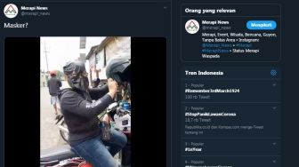 Perempuan Ini Modifikasi Plastik Kresek Jadi Masker, Netizen: Kreatif!