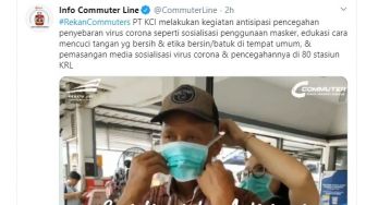 Virus Corona di Indonesia, Pihak Commuterline Lakukan Sosialisasi
