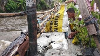 Penahan Longsor di Serangan Mulai Rusak, Warga Minta Pemerintah Tanggap