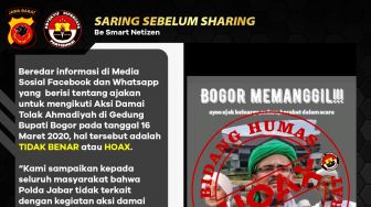 CEK FAKTA: Benarkah Polda Jabar Izinkan Aksi Damai Tolak Ahmadiyah di Bogor