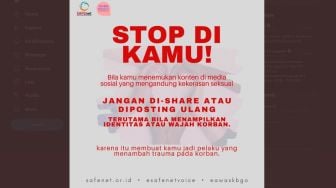 Setop di Kamu! Konten Pelecehan Tidak Seharusnya Disebarkan