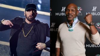 Video Detik-Detik Si Leher Beton Mike Tyson KO Eminem dengan Sekali Tinju