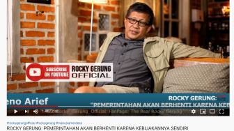 Ungkapkan Pembusukan Politik, Rocky Gerung Prediksi Rezim Tak Sampai 2024