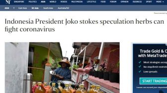 Media Asing Kritik Pernyataan Jokowi: Jamu Belum Terbukti Tangkal Corona