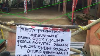 Viral Shelter Ojek Online di Depok Dipaksa Tutup karena Virus Corona