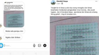 Parah! Ada Orang Bawa Surat Tugas Datangi Warga Cek Corona dan Minta Duit