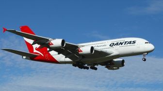 Bikin Penerbangan Pamitan, Qantas Airlines &#039;Gambar&#039; Kanguru di Langit