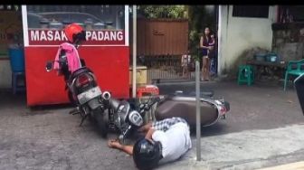 Disangka Kena Corona, Pria Epilepsi Jatuh dari Motor Bikin Polisi Ketakutan