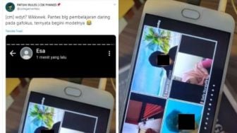 Pakai Latar Pantai saat Belajar Online, Siswa Ini Bikin Nggak Fokus